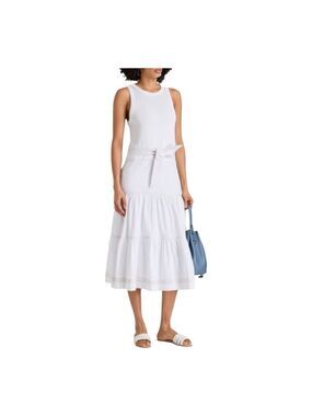 Veronica Beard Austyn White Belted Midi Dress Size Medium